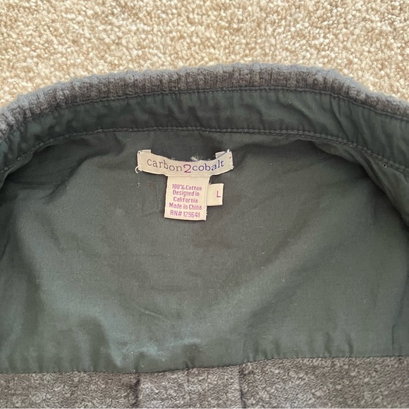 SOLD Carbon 2 Cobalt Dark Green 100% Cotton Mens/Unisex Button Down - Picture 4 of 7